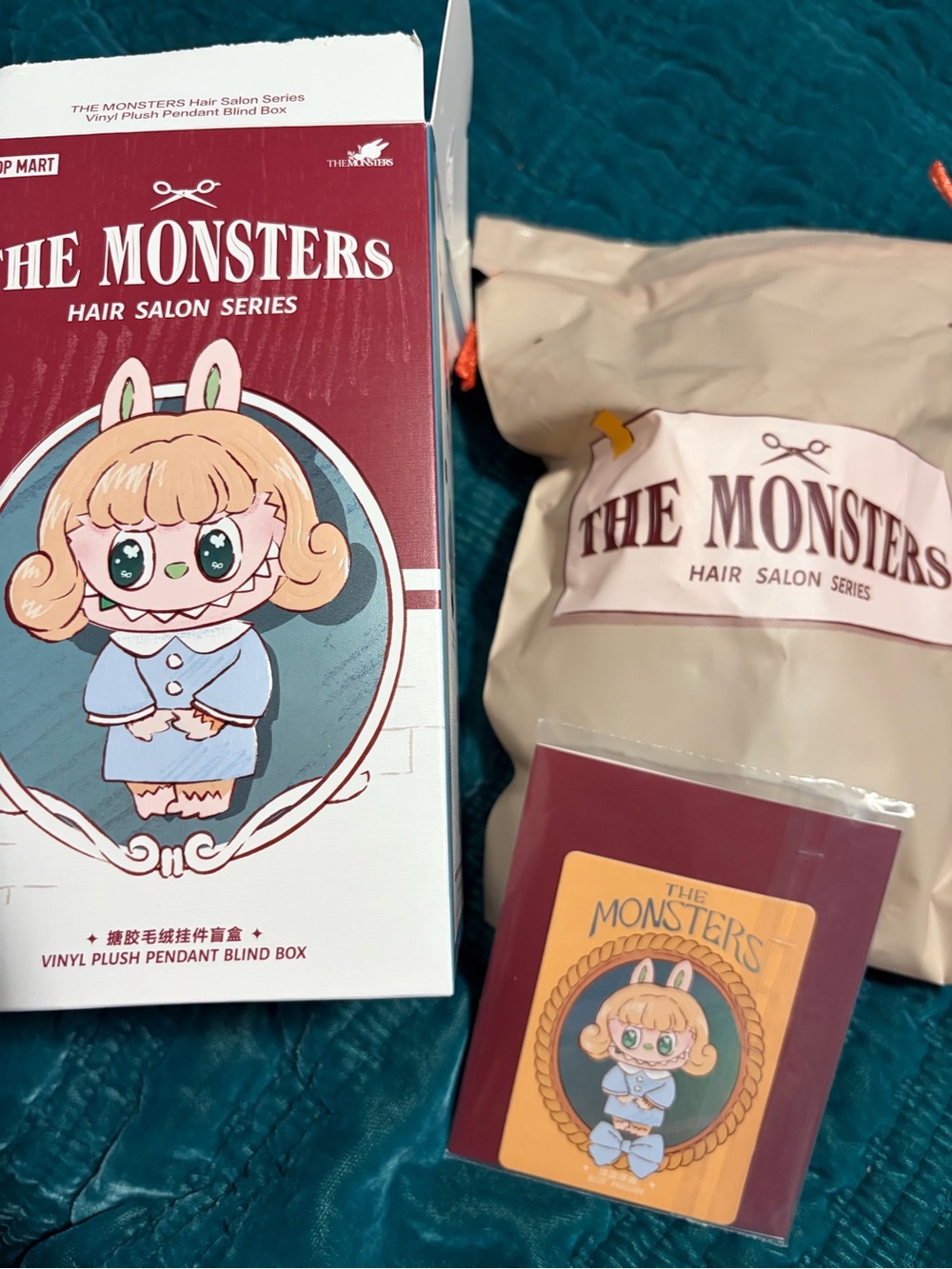 THE MONSTERS Vinyl Plush Pendant Blind Box - Hair Salon Blue Prelude